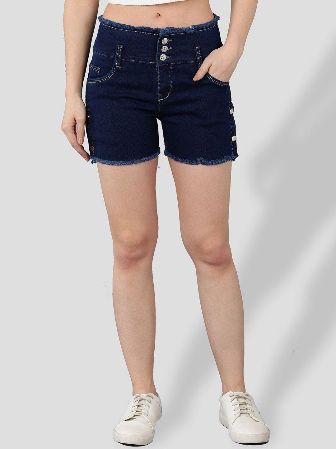 apraa & parma women slim fit denim shorts