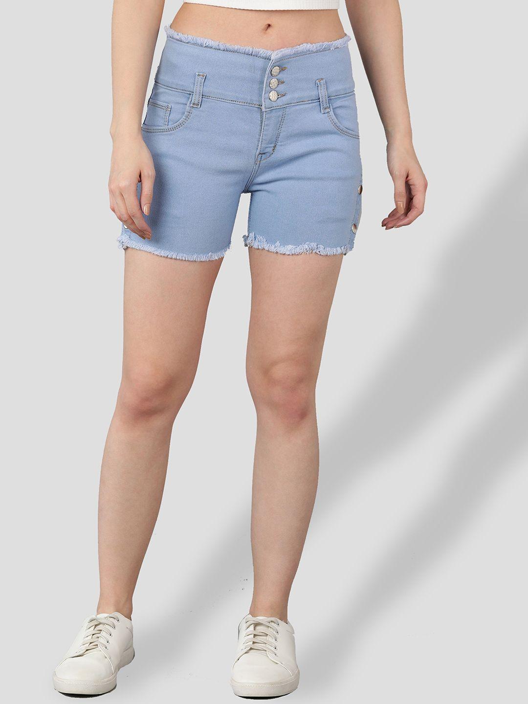 apraa & parma women slim fit denim shorts