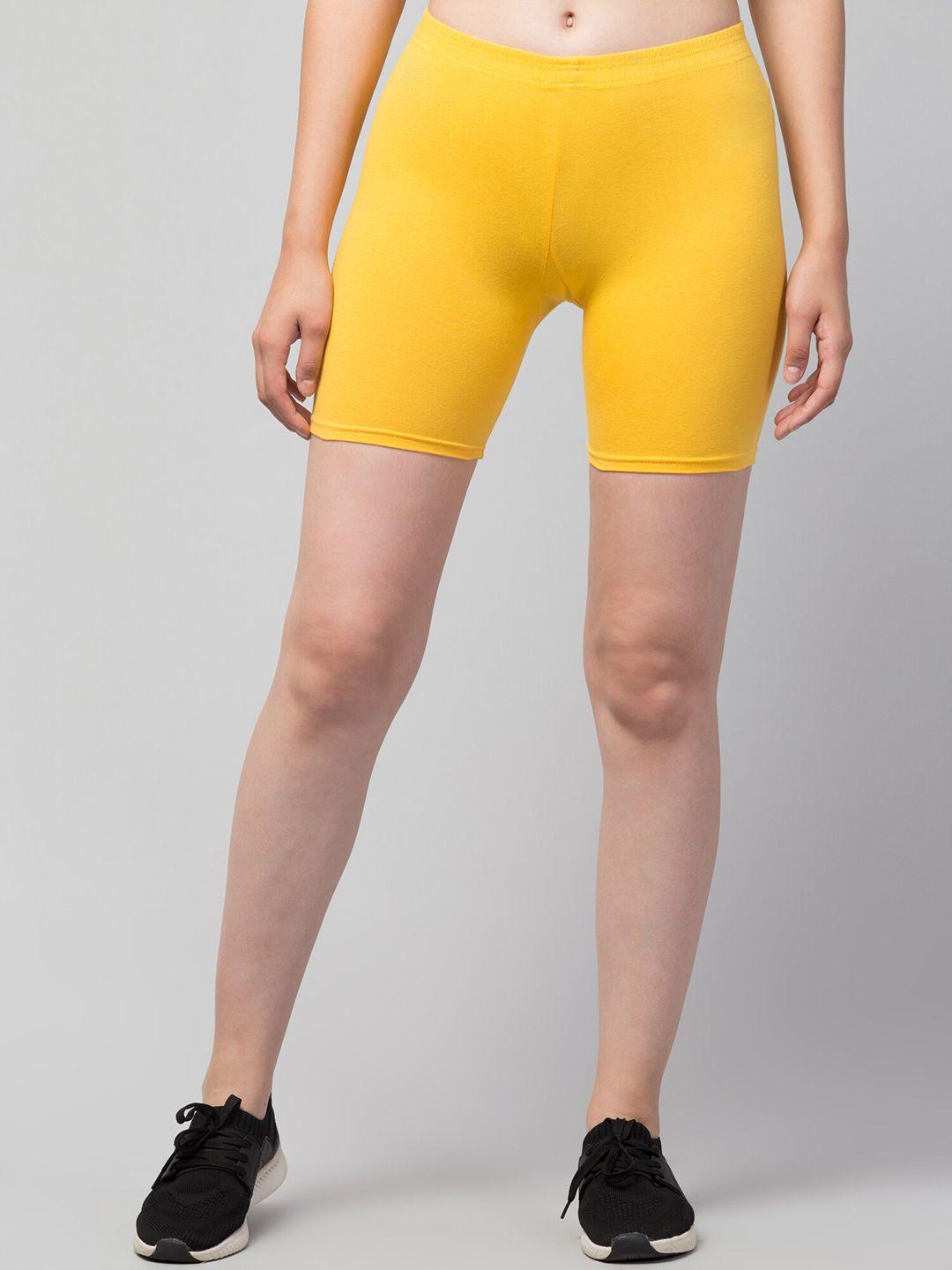 apraa & parma women slim fit pure cotton cycling sports shorts