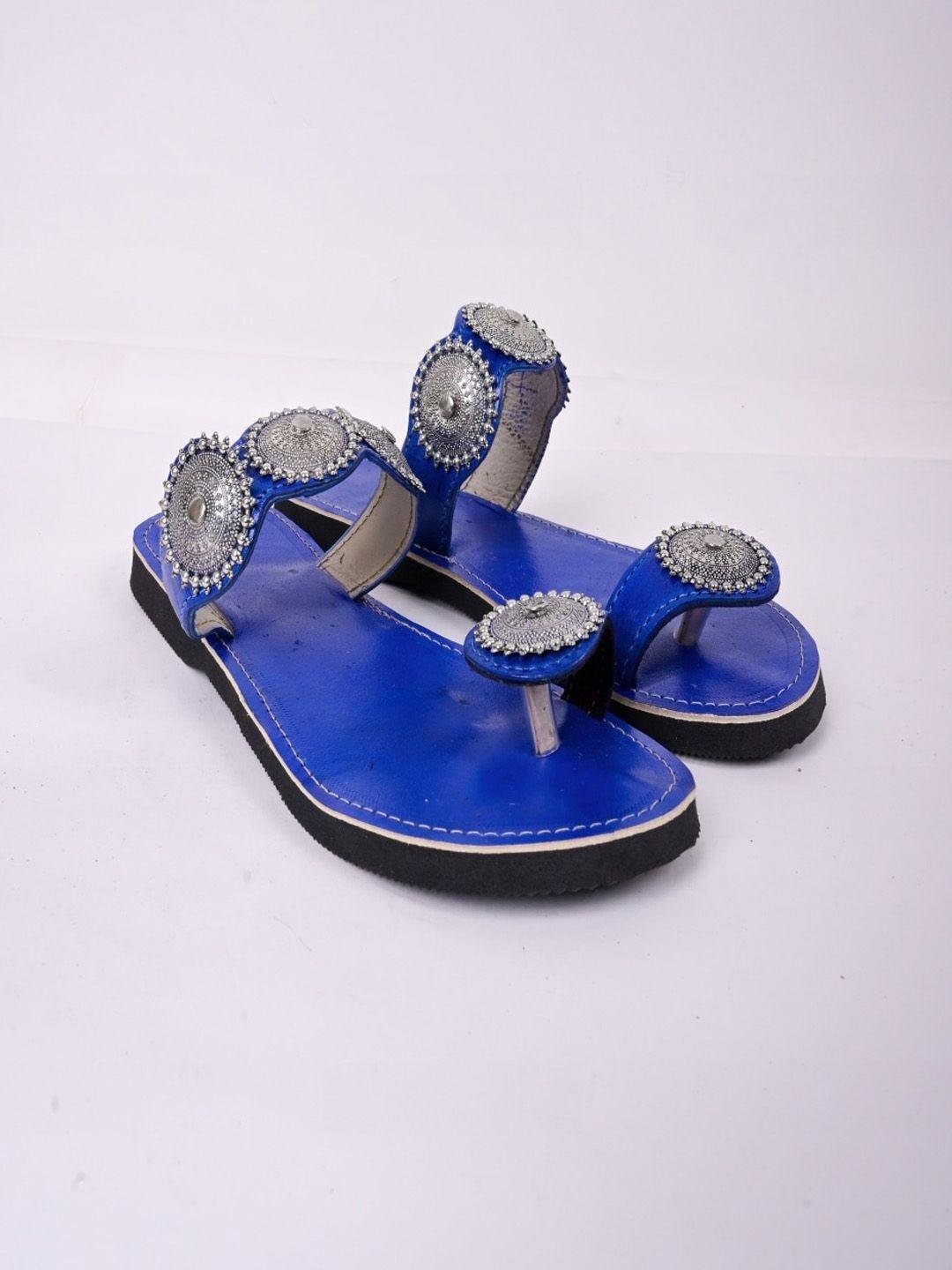 apratim embellished leather one toe flats