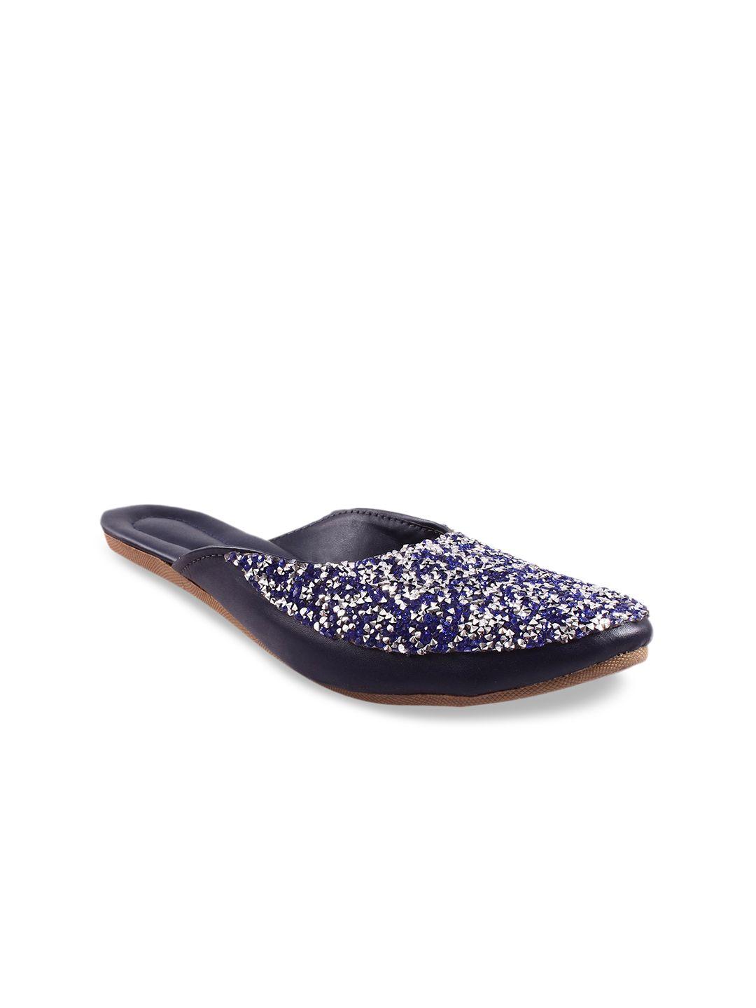 apratim embellished round toe mules