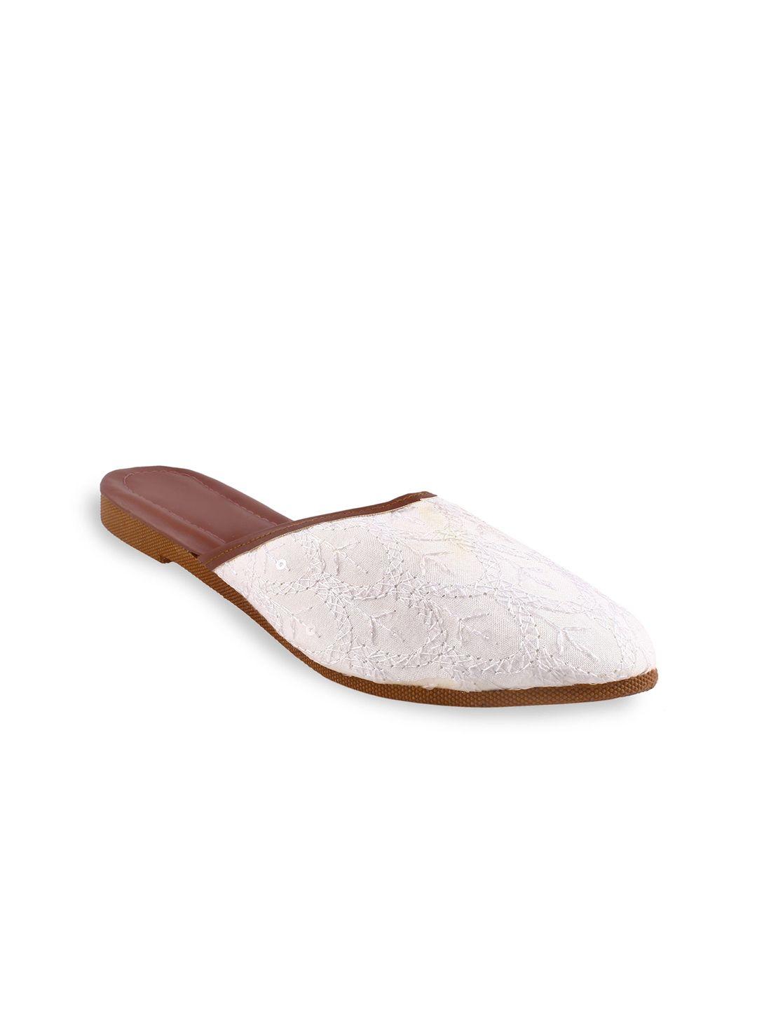 apratim embroidered ethnic mules