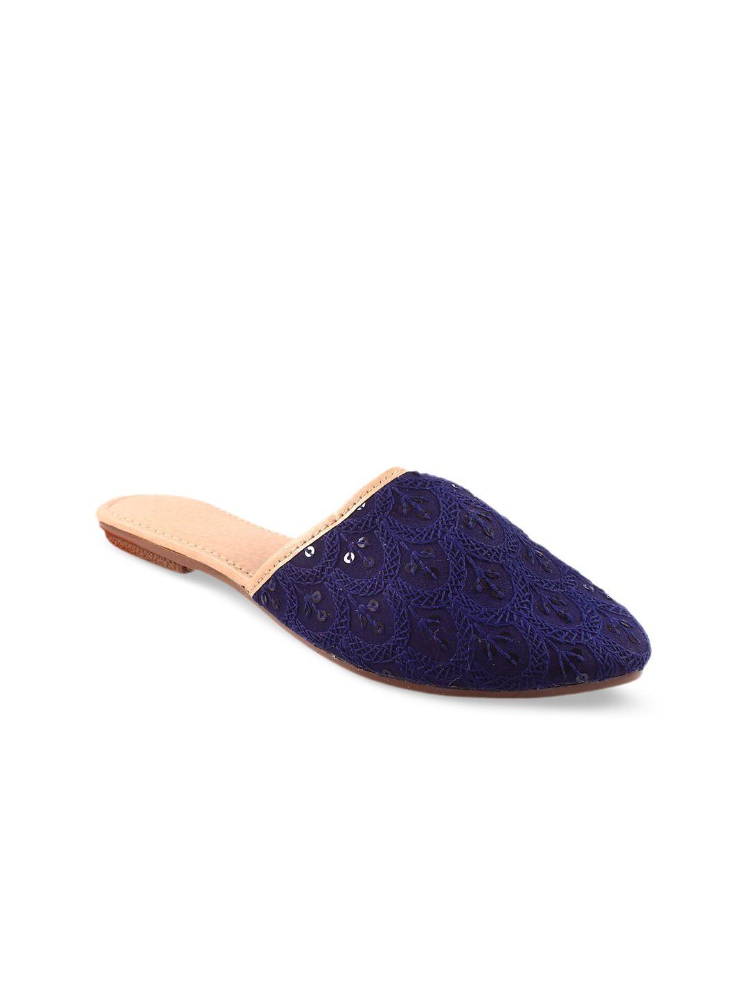 apratim women round toe slip on mules