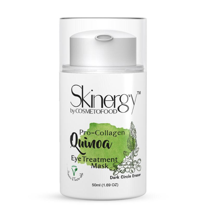 aps cosmetofood skinergy pro-collagen quinoa eye treatment mask for puffy eye & dark circles