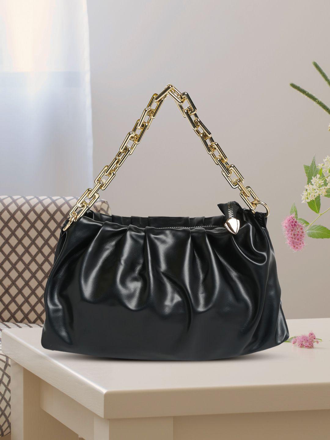 apsis black bucket shoulder bag