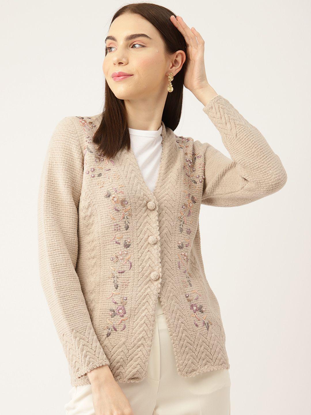 apsley women floral cardigan with embellished detail