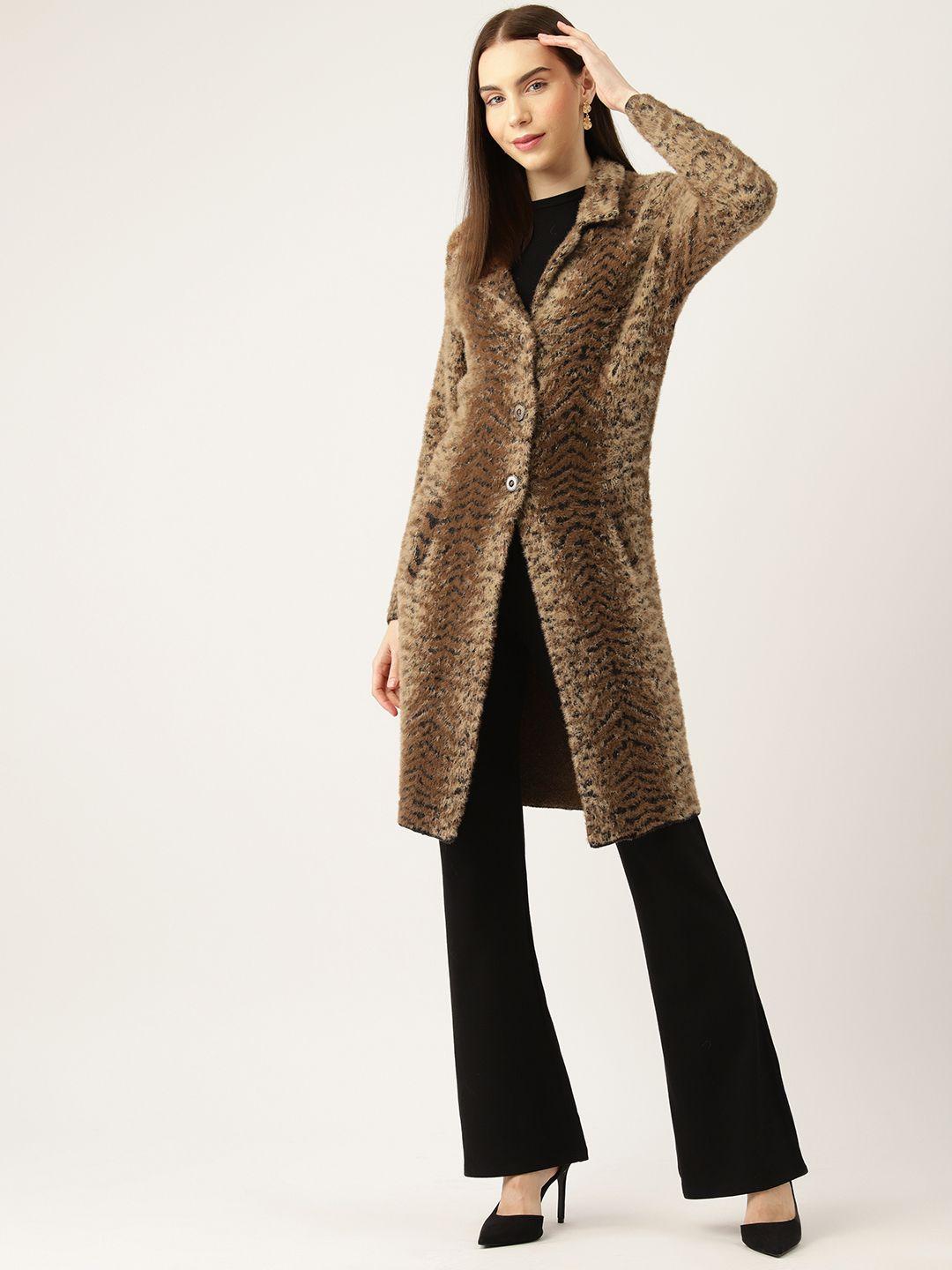 apsley women animal printed longline cardigan