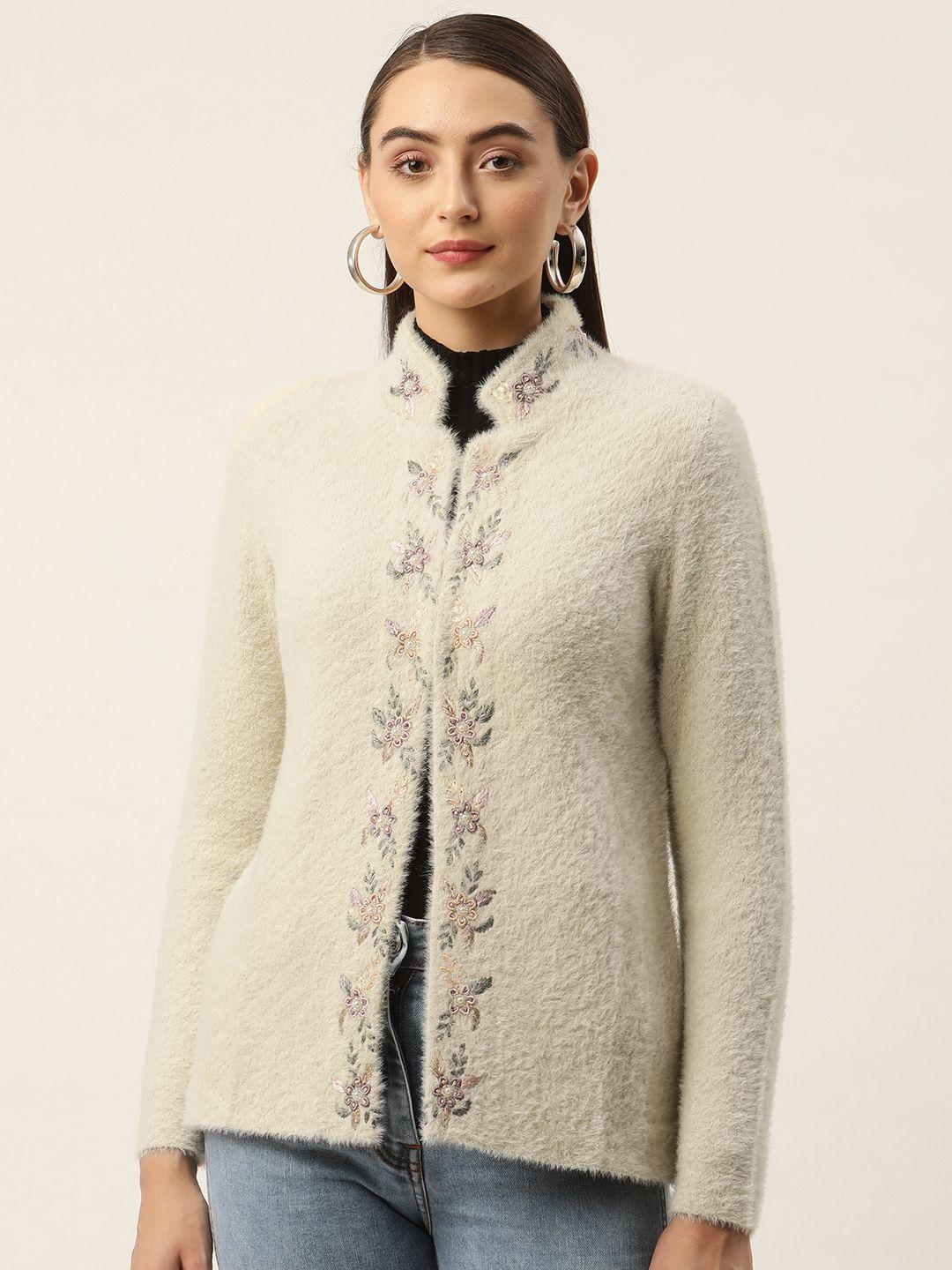 apsley women embroidered detail cardigan