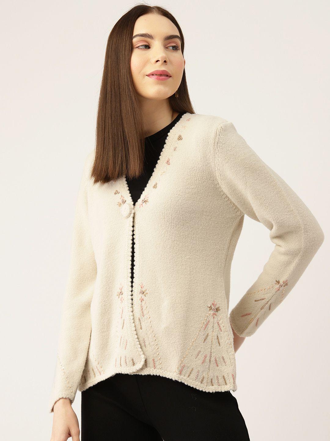 apsley women floral cardigan with embroidered detail