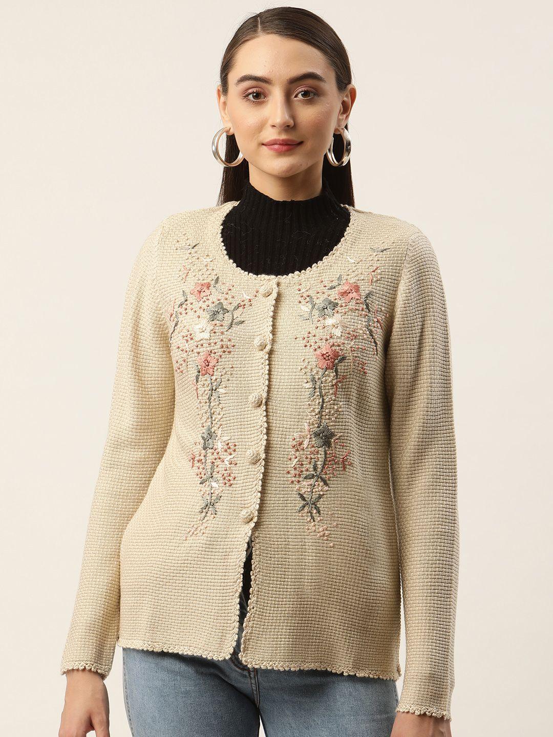 apsley women floral embroidered cardigan