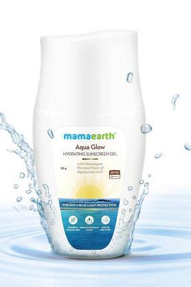 aqua glow hydrating sunscreen gel with himalayan thermal water & hyaluronic acid