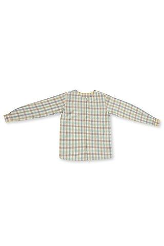 aqua cotton printed shirt for boys