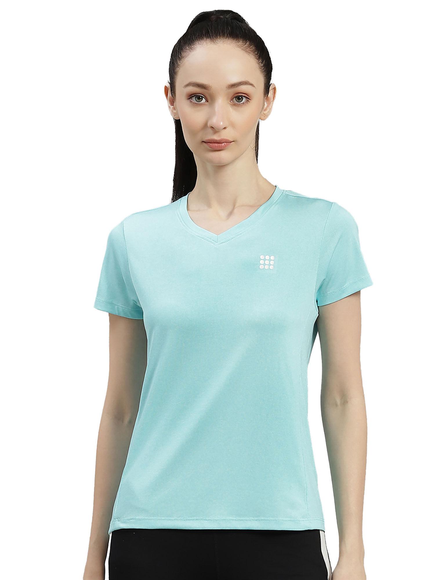 aqua solid t-shirt