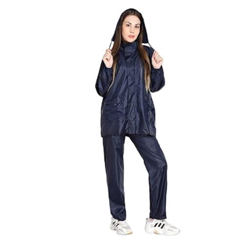 aqua tree rain suit for women (black, blue, green, brown, grey) (s, navy blue)