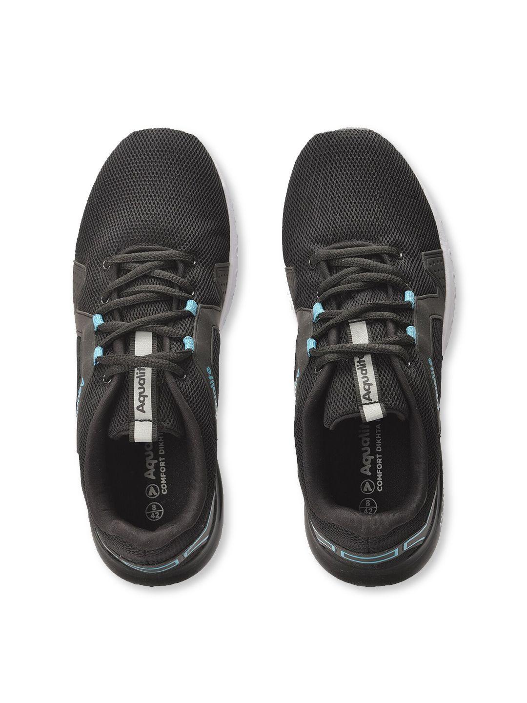 aqualite men charcoal running non-marking shoes