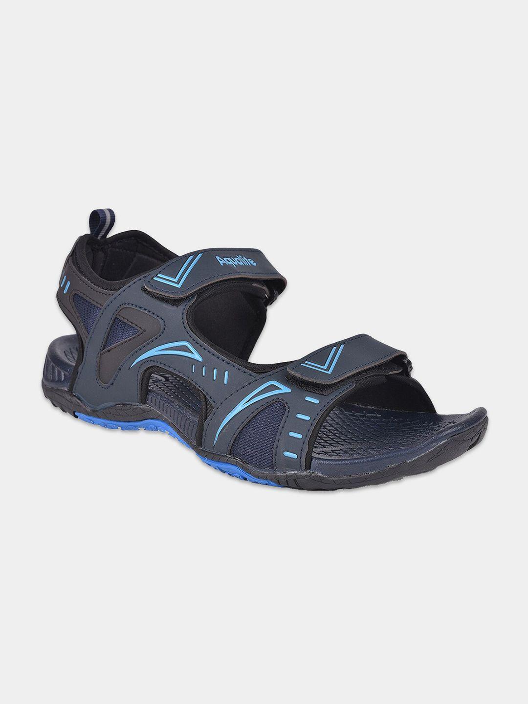 aqualite men navy blue sport sandals