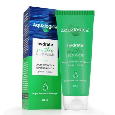 aqualogica hydrate+ face wash with coconut water & hyaluronic acid 100ml