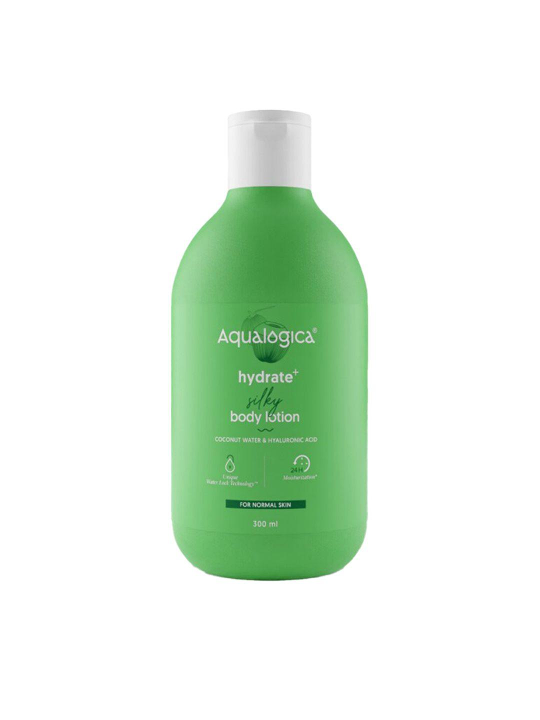 aqualogica hydrate plus silky body lotion with coconut water & hyaluronic acid-300 ml