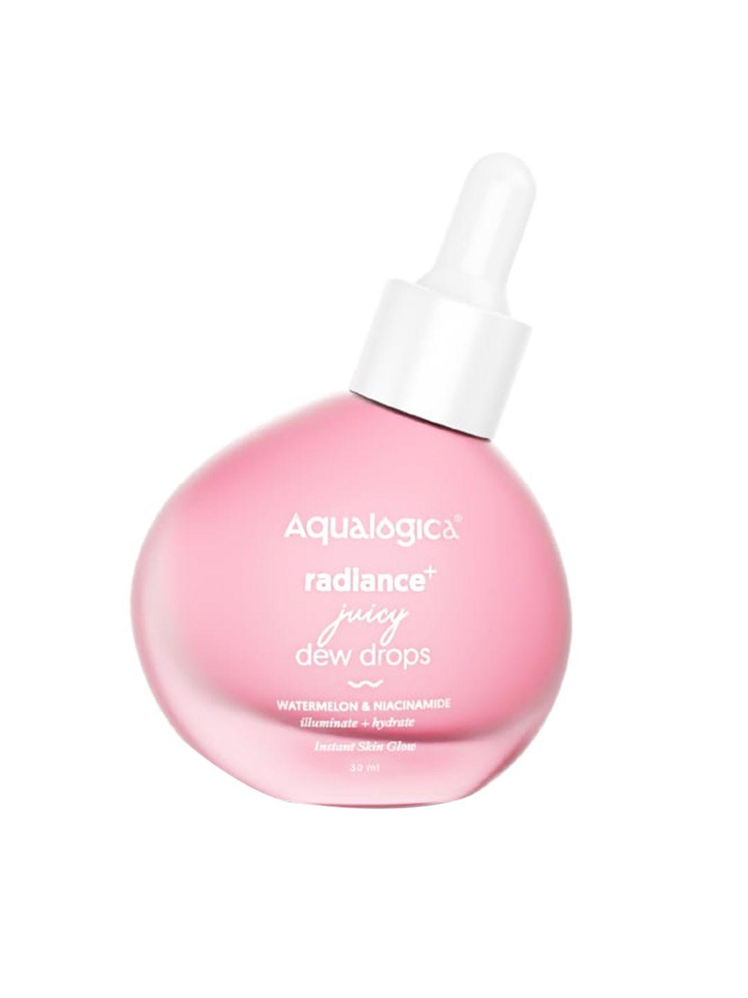 aqualogica radiance juicy dew drops with watermelon and niacinamide - 30 ml