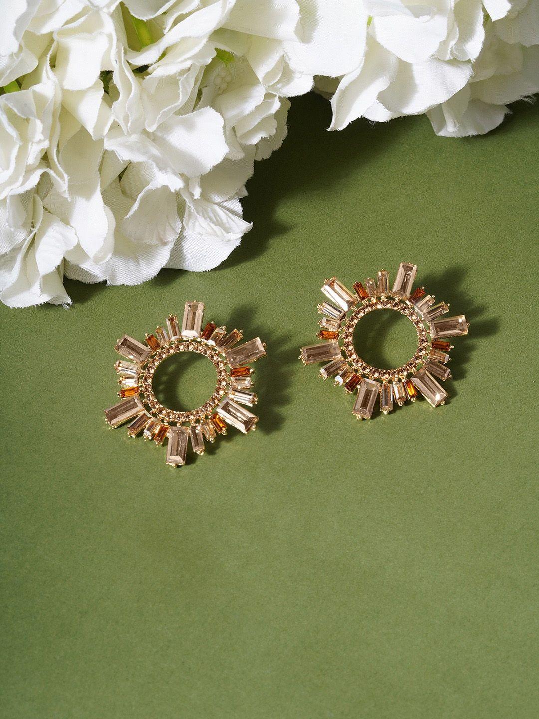 aquastreet silver-plated circular studs earrings