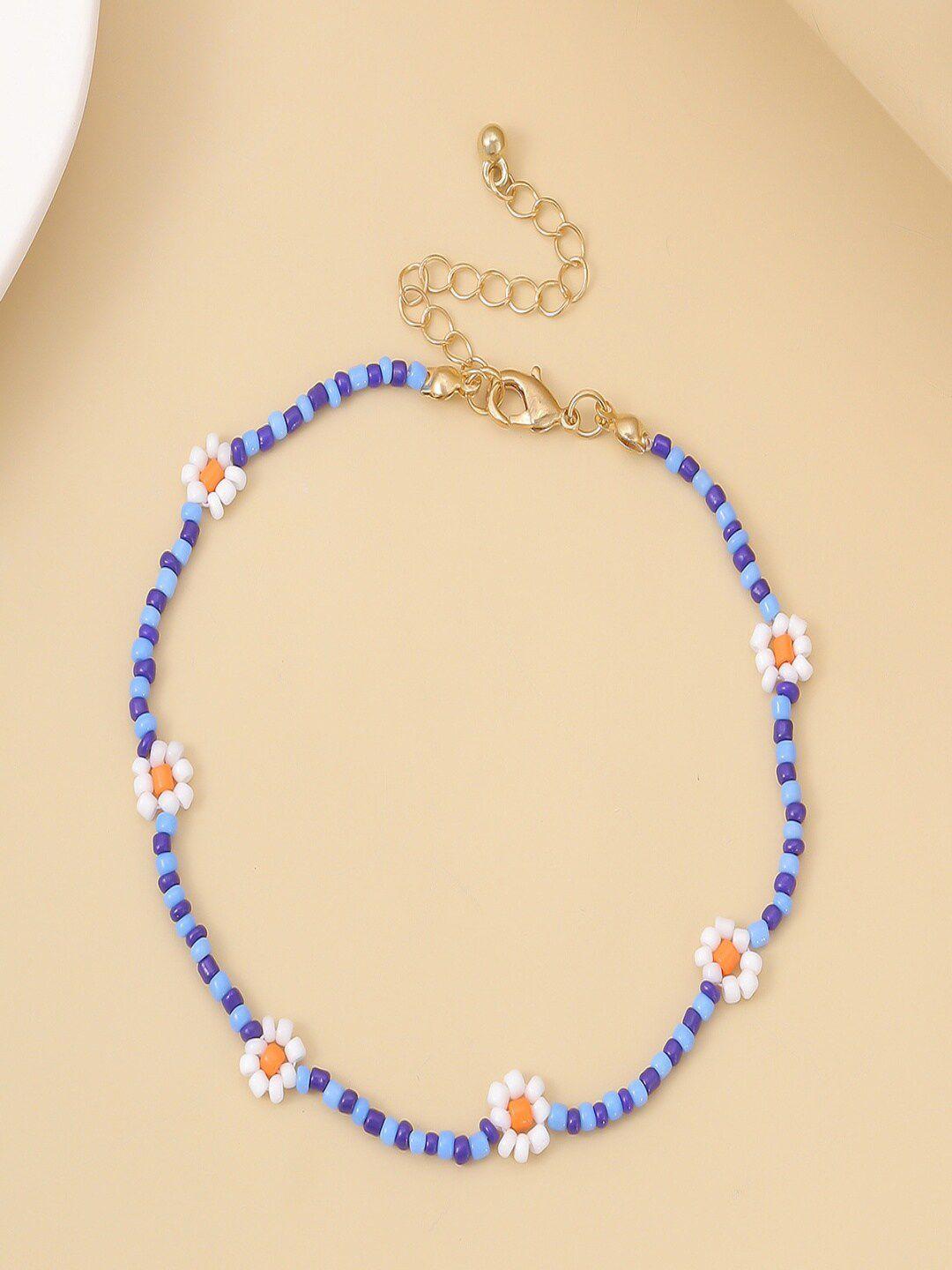 aquastreet blue & white choker necklace