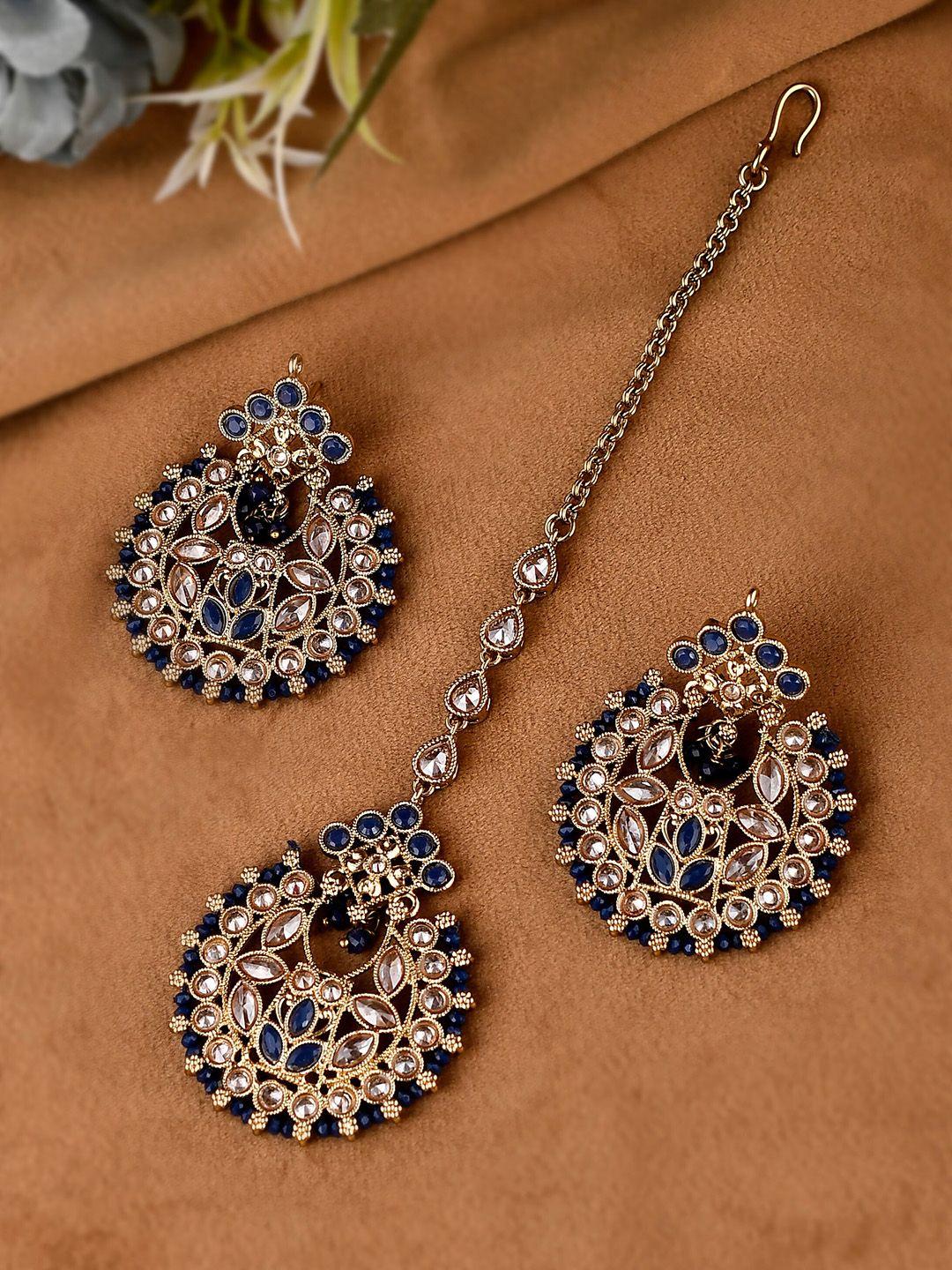 aquastreet jewels gold-plated american daimond  necklace & earrings set