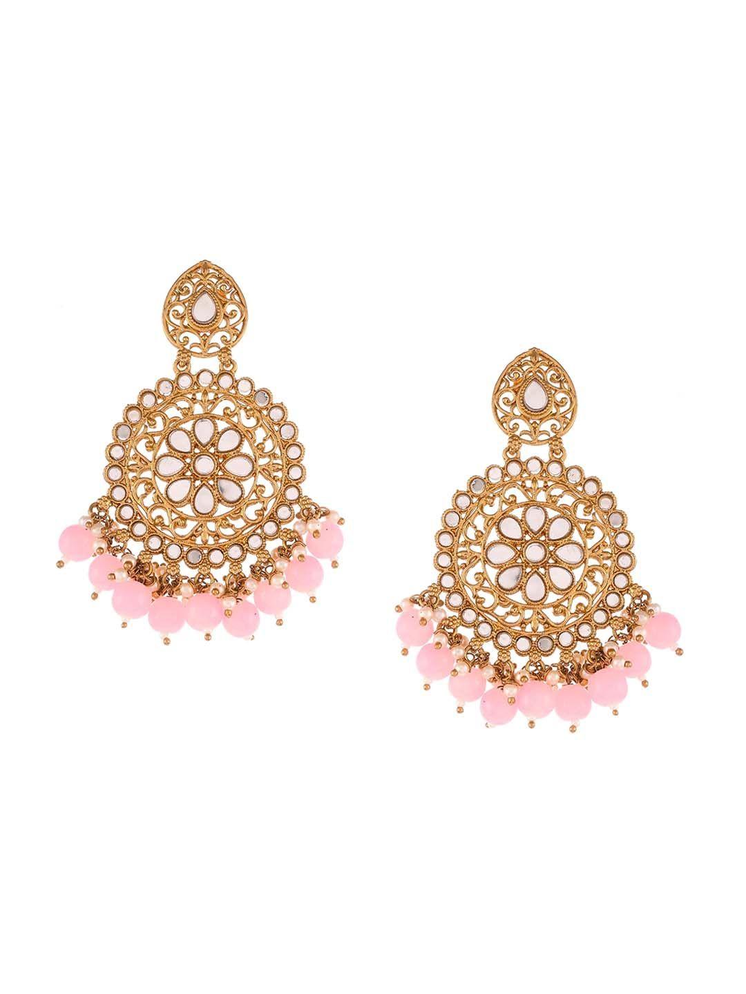 aquastreet jewels gold-plated circular chandbalis earrings