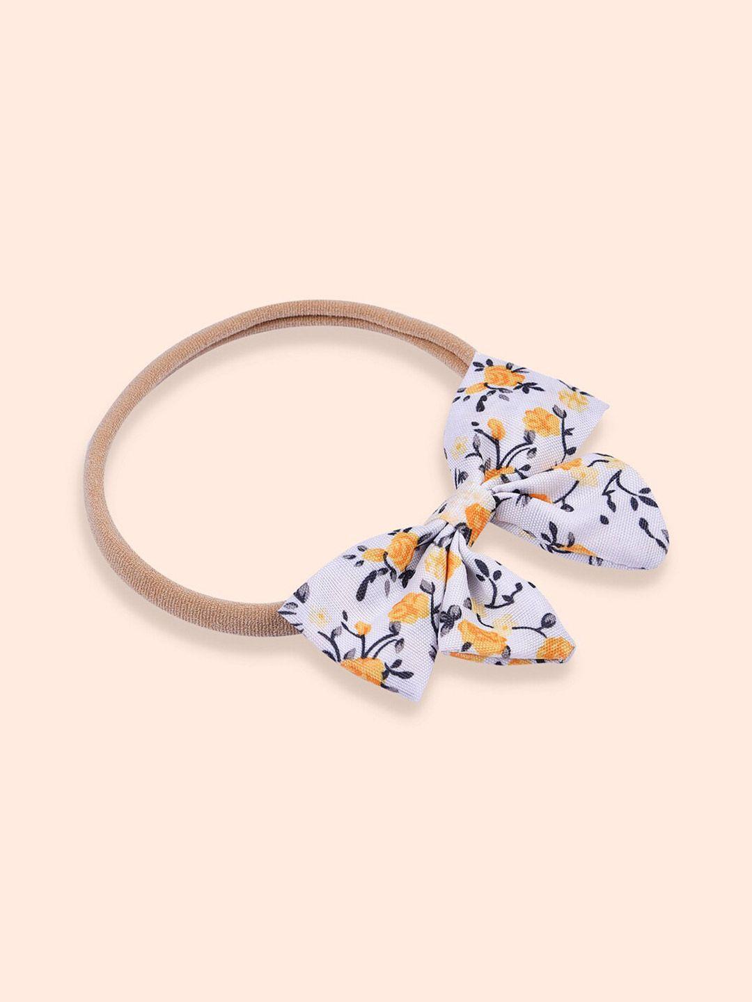 aquastreet kids white & yellow hairband