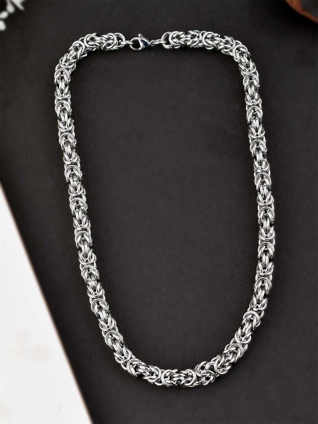 aquastreet silver-toned silver-plated handcrafted necklace