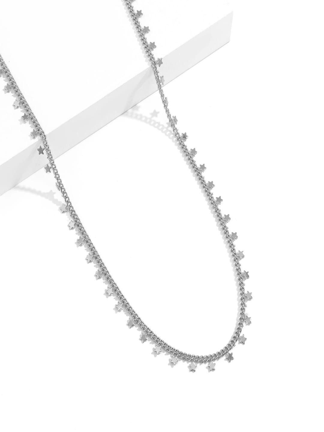 aquastreet women silver-toned waist chain