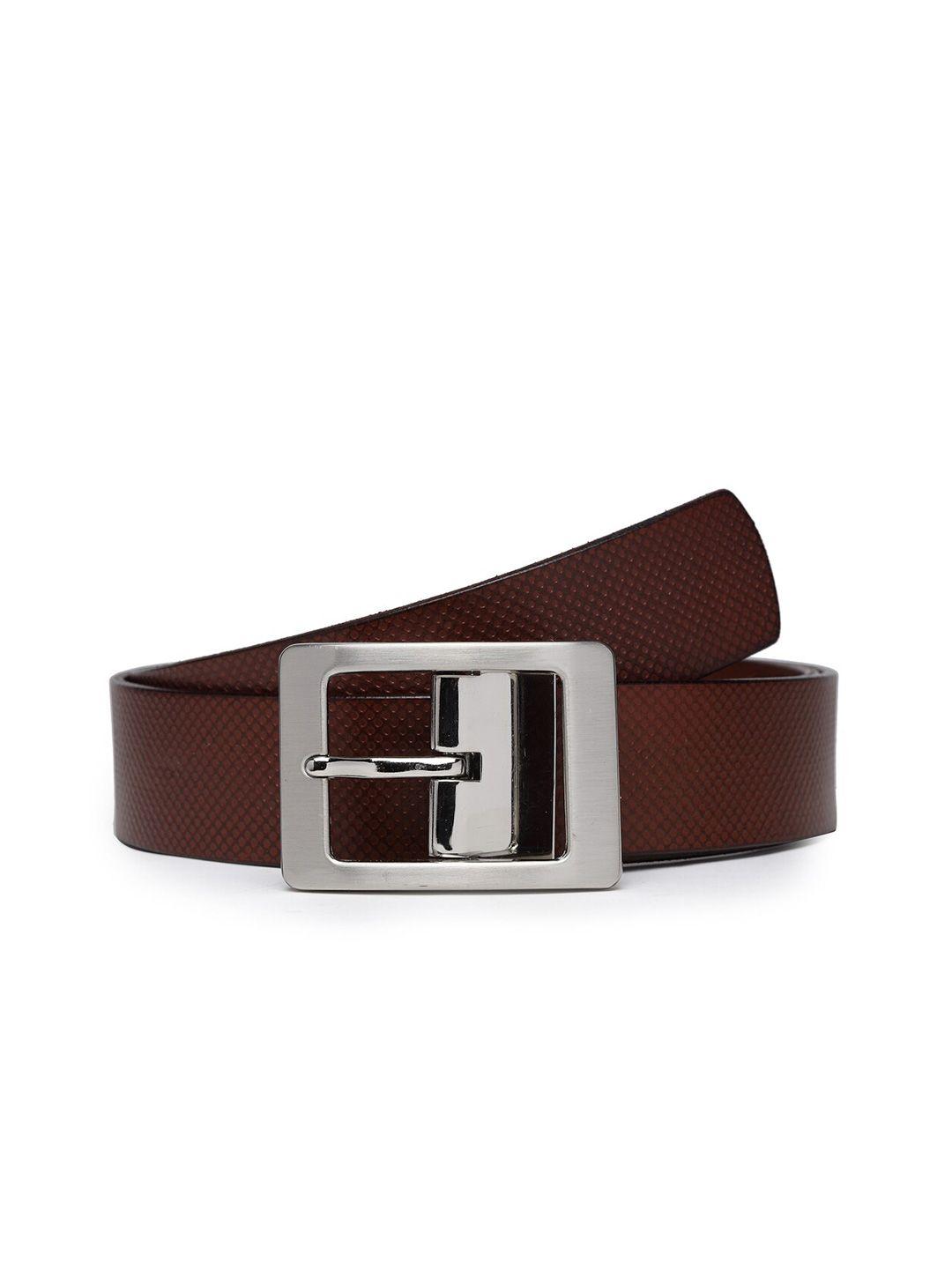 aquatan men textured leather formal belt