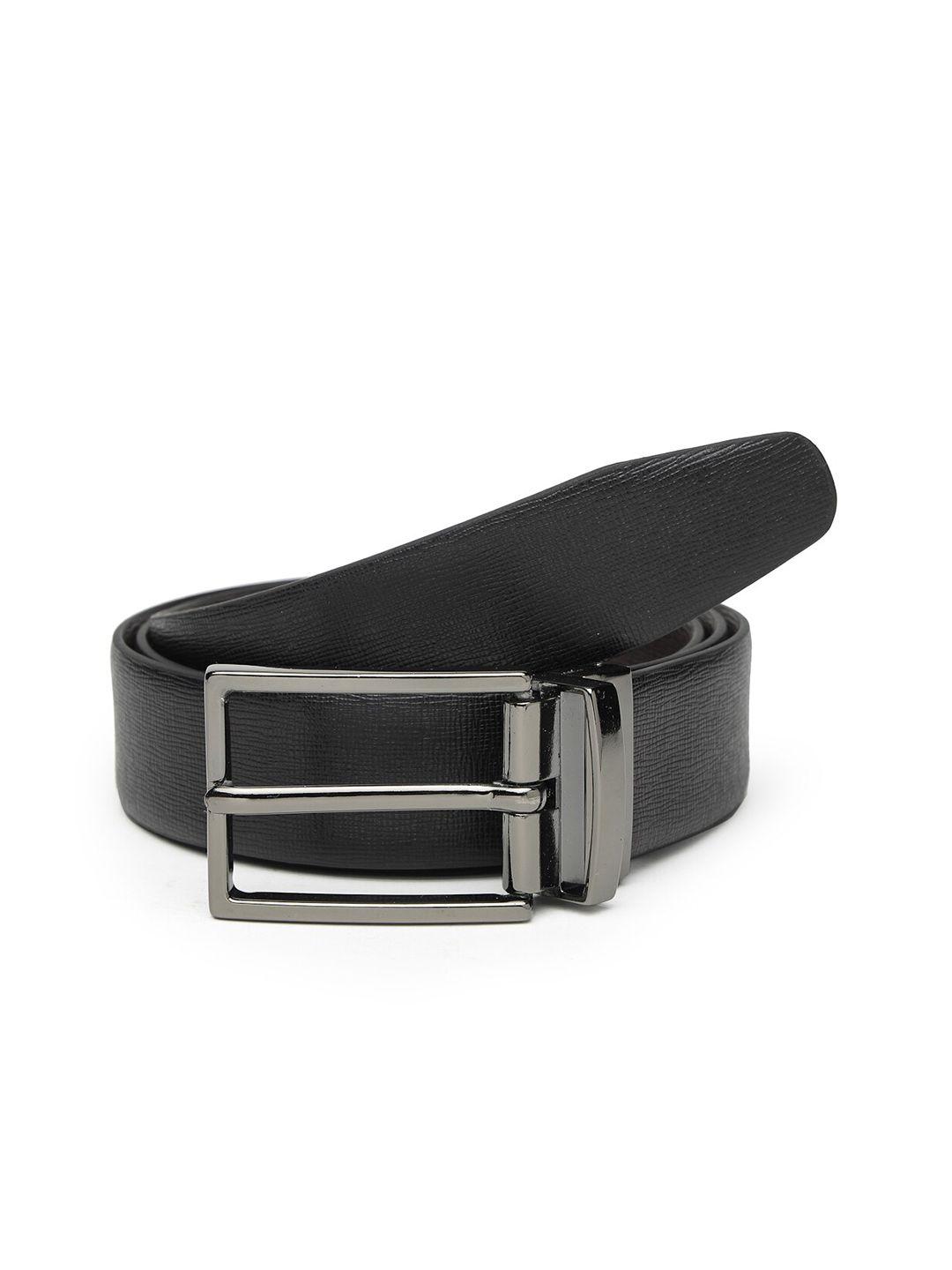 aquatan men textured vegan leather reversible formal belt