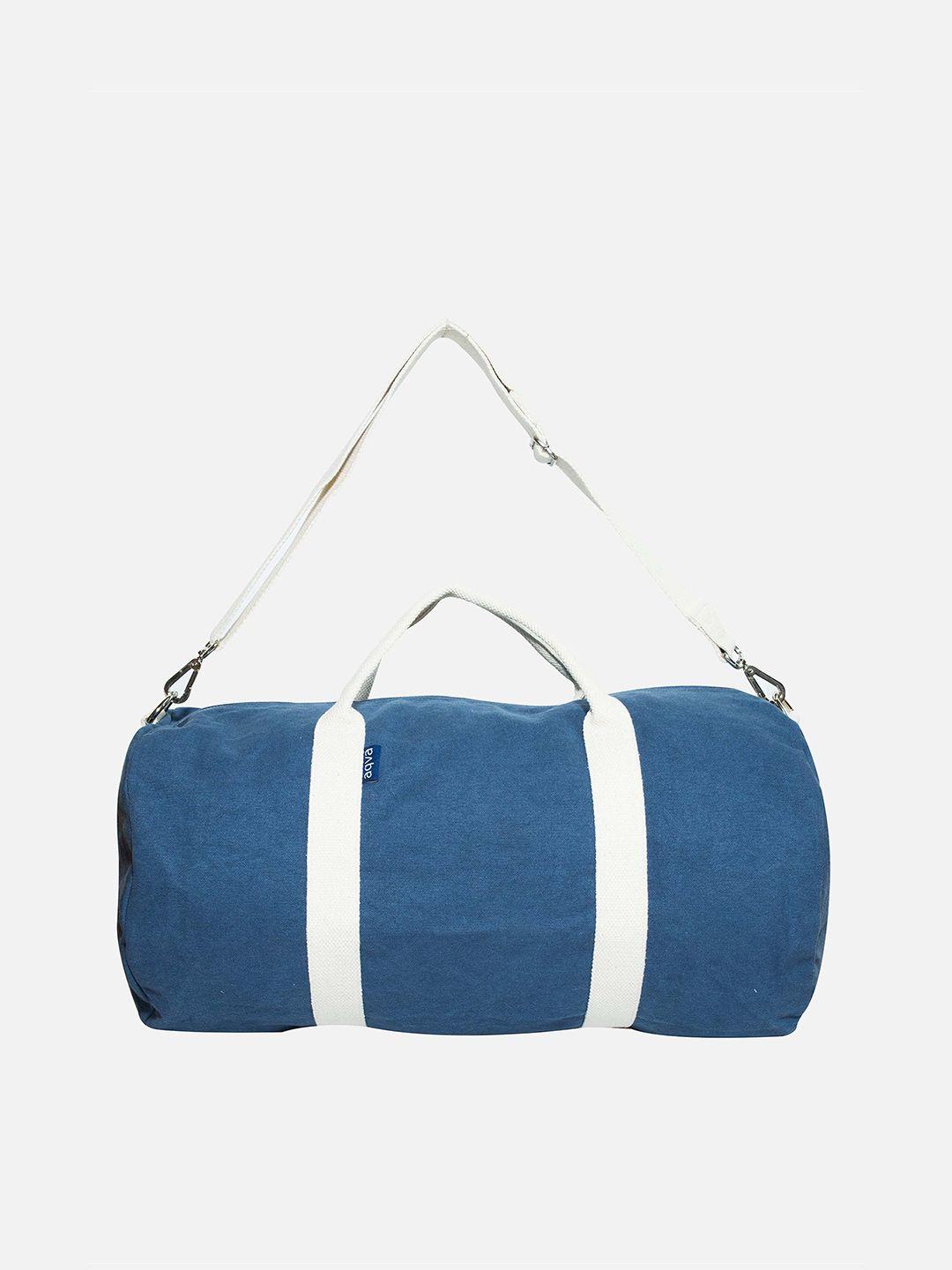 aqva women eco friendly cotton canvas gym & travel duffel bag