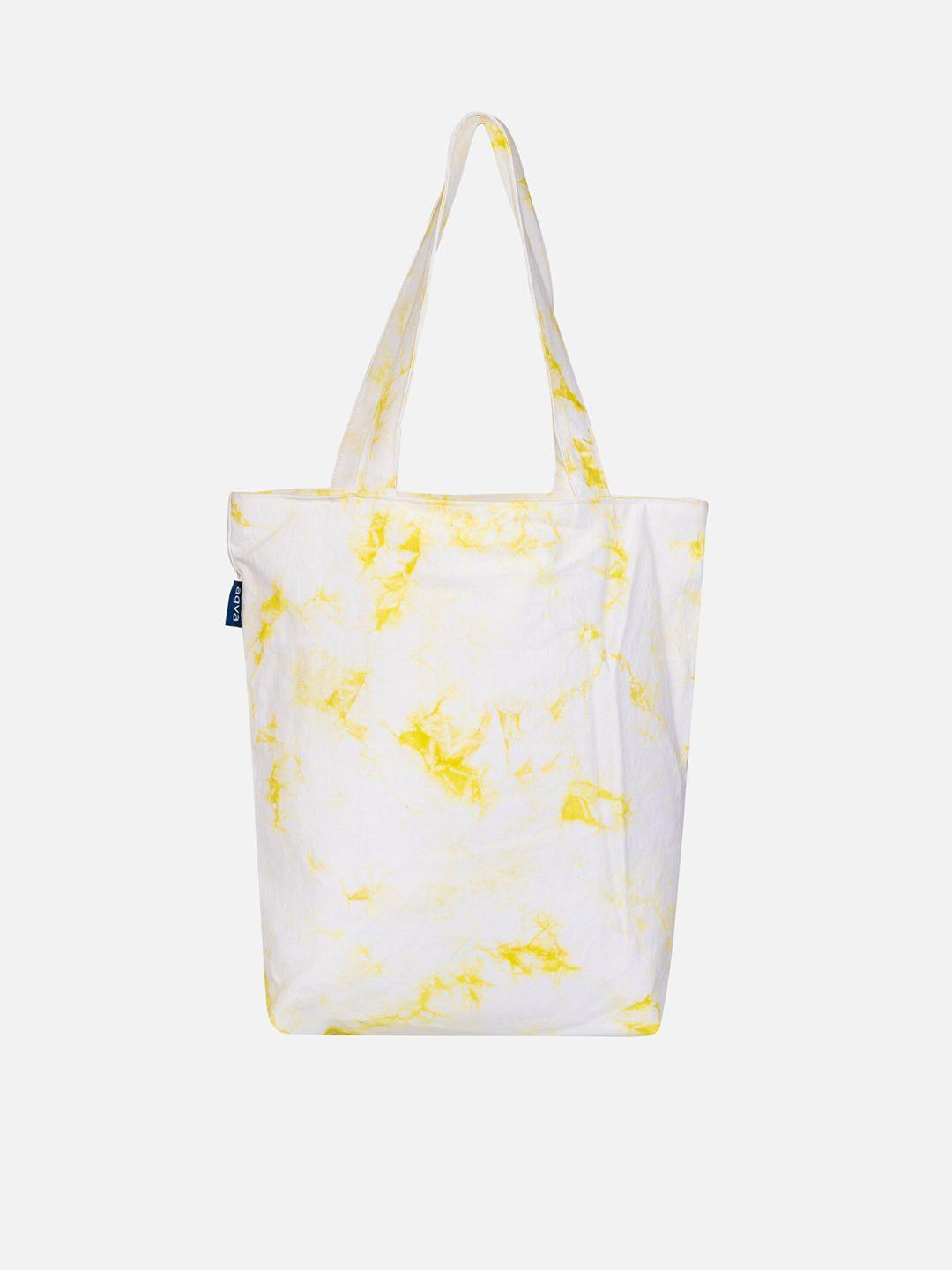aqva abstract printed shopper tote bag