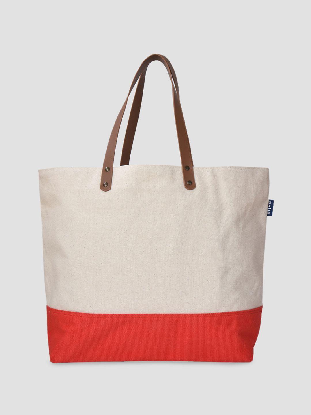 aqva colourblocked shopper tote bag