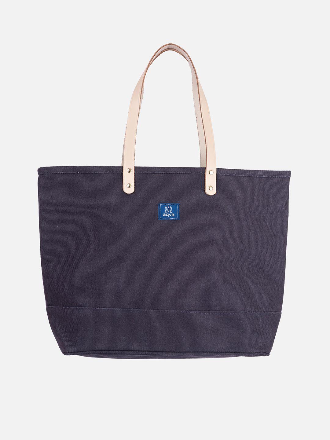 aqva shopper cotton shoulder bag