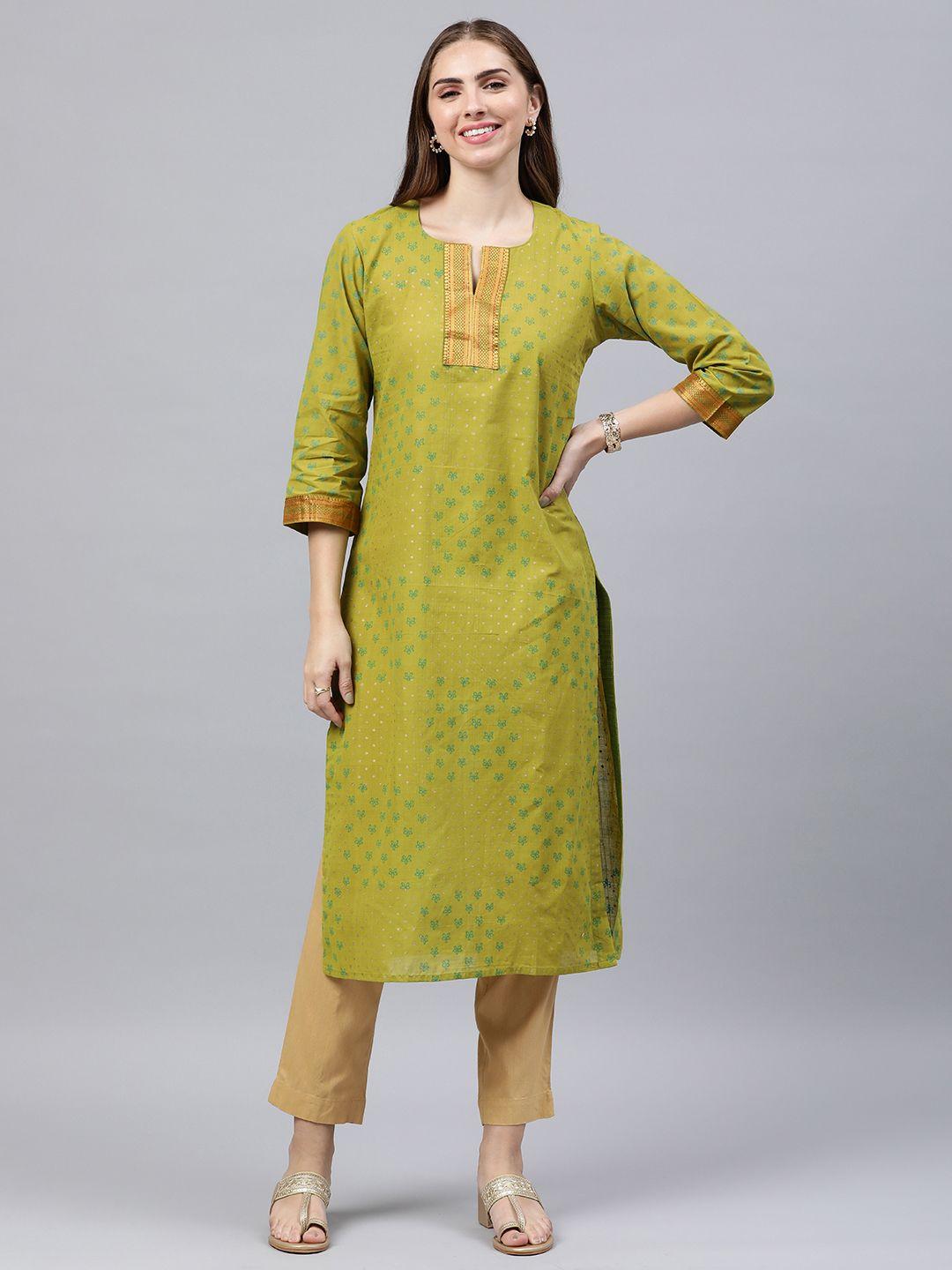 araaliya floral printed pure cotton kurta