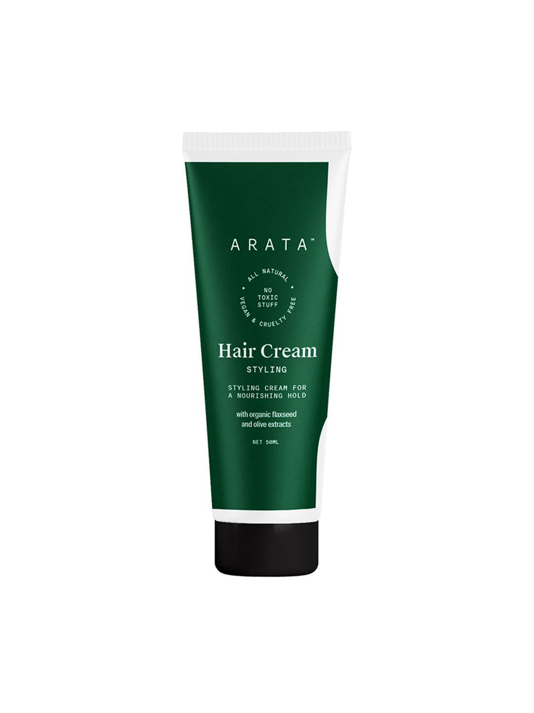 arata volume boosting hair cream with olive & coconut oil - 50 ml