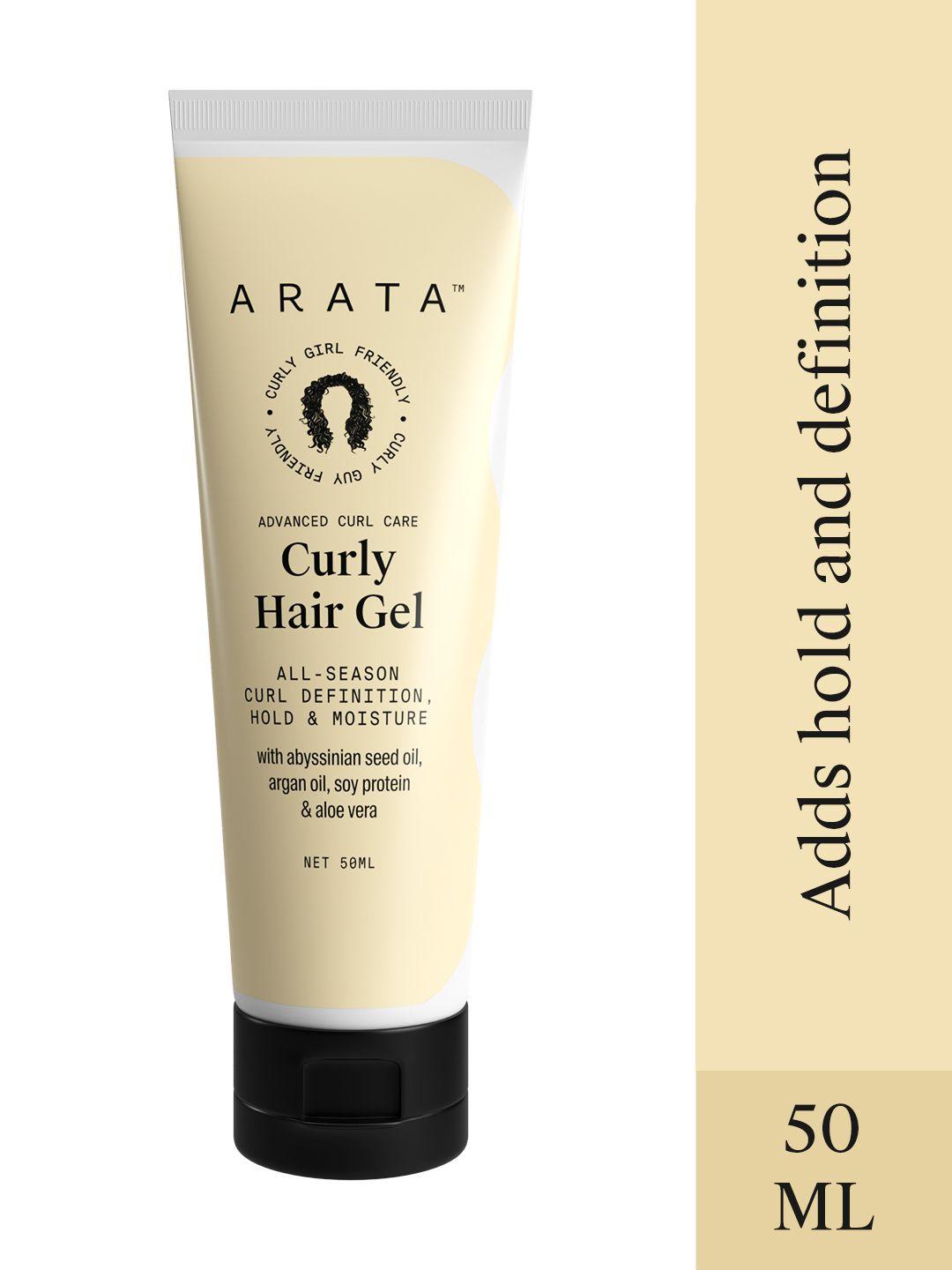 arata advanced curl care curl enhancing hair gel 50ml