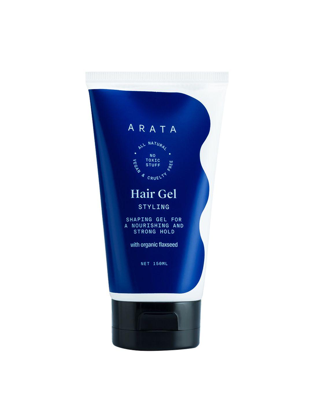 arata all natural styling hair gel with organic flaxseed - 150ml