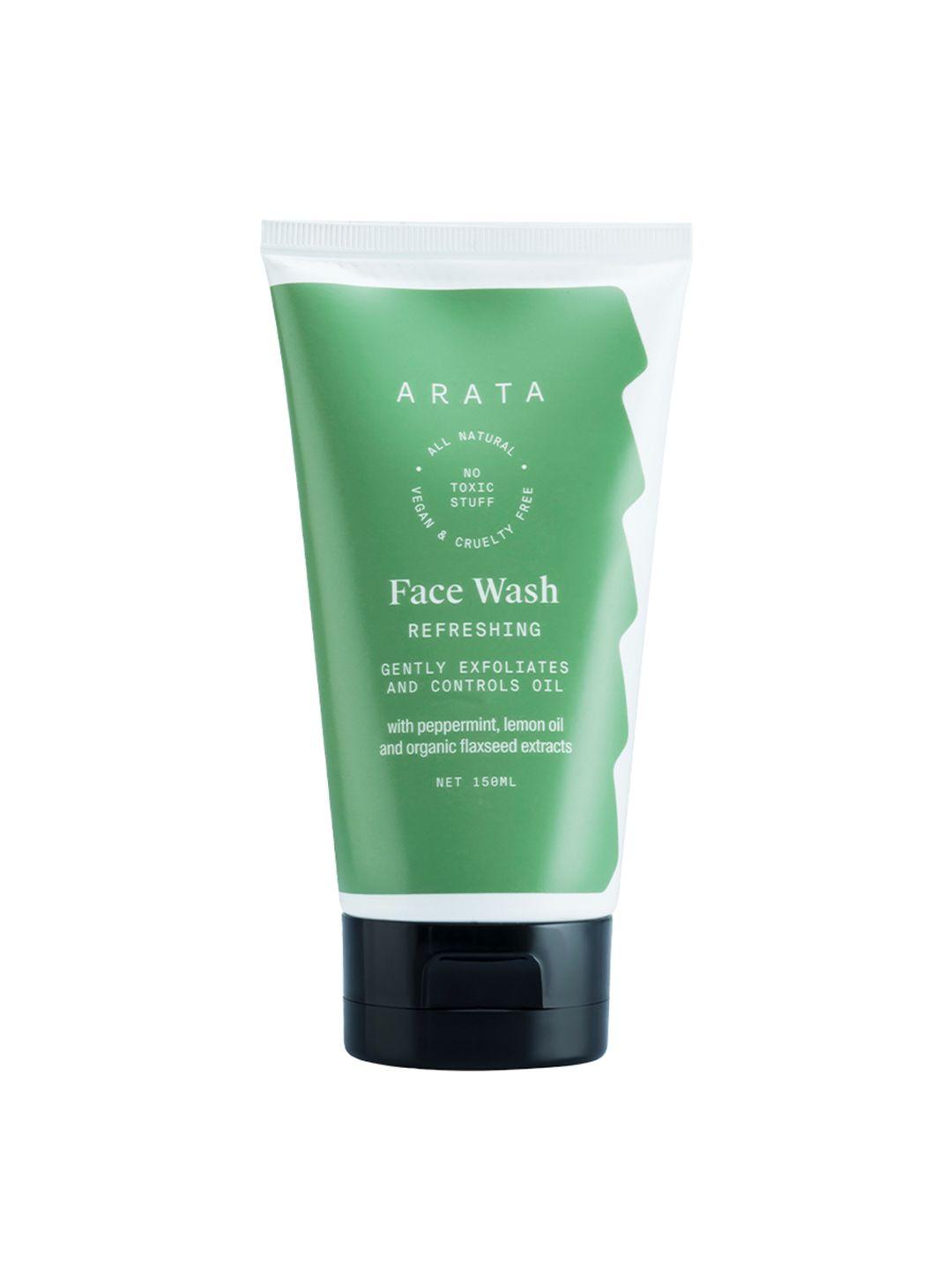 arata natural refreshing face wash 150 ml