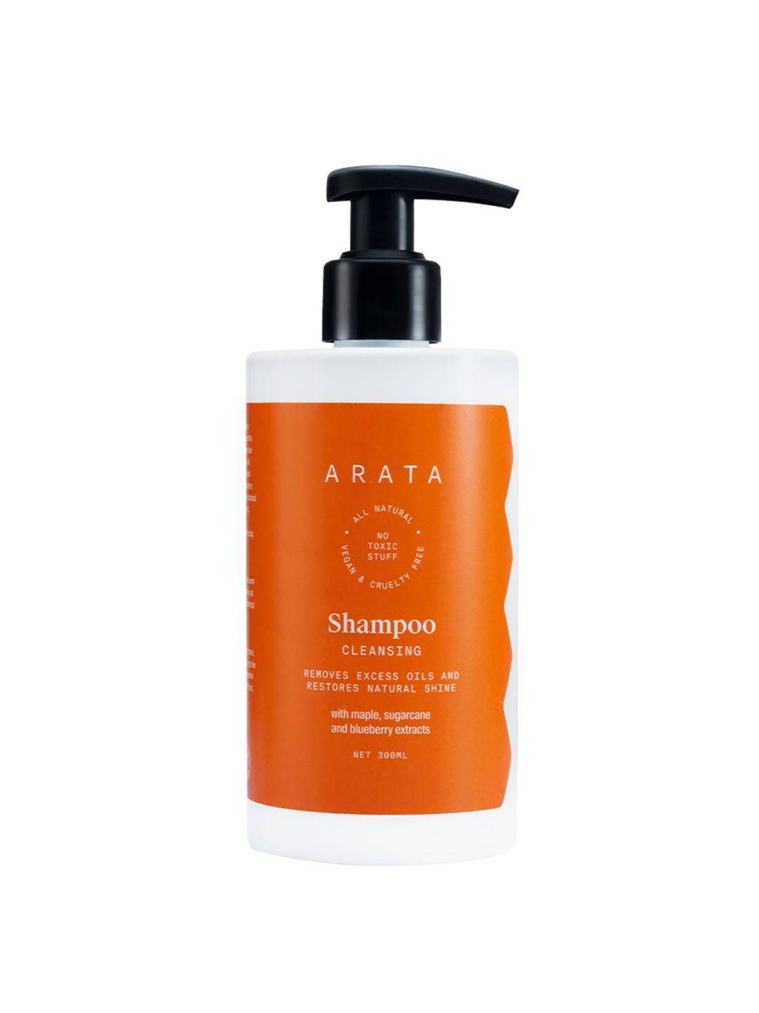 arata unisex natural cleansing shampoo 300ml