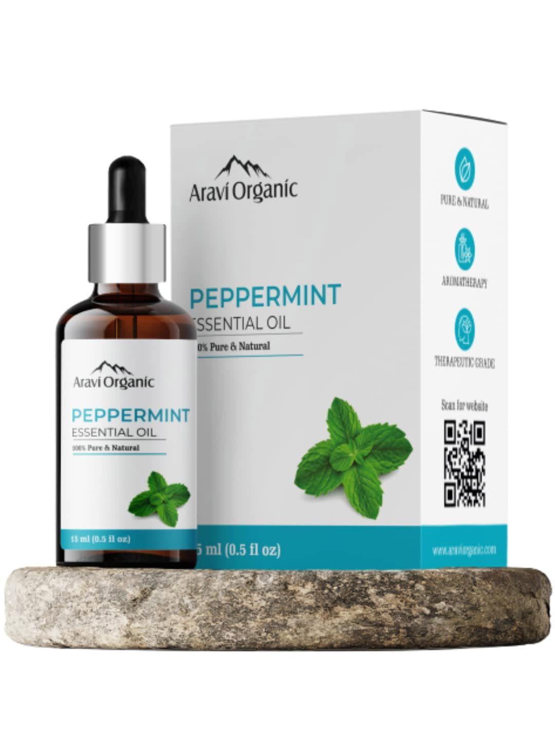 aravi organic 100% pure peppermint essential oil - 15 ml