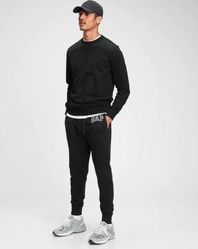 arch logo embroidered joggers