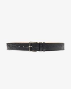 archer croc-embossed leather belt