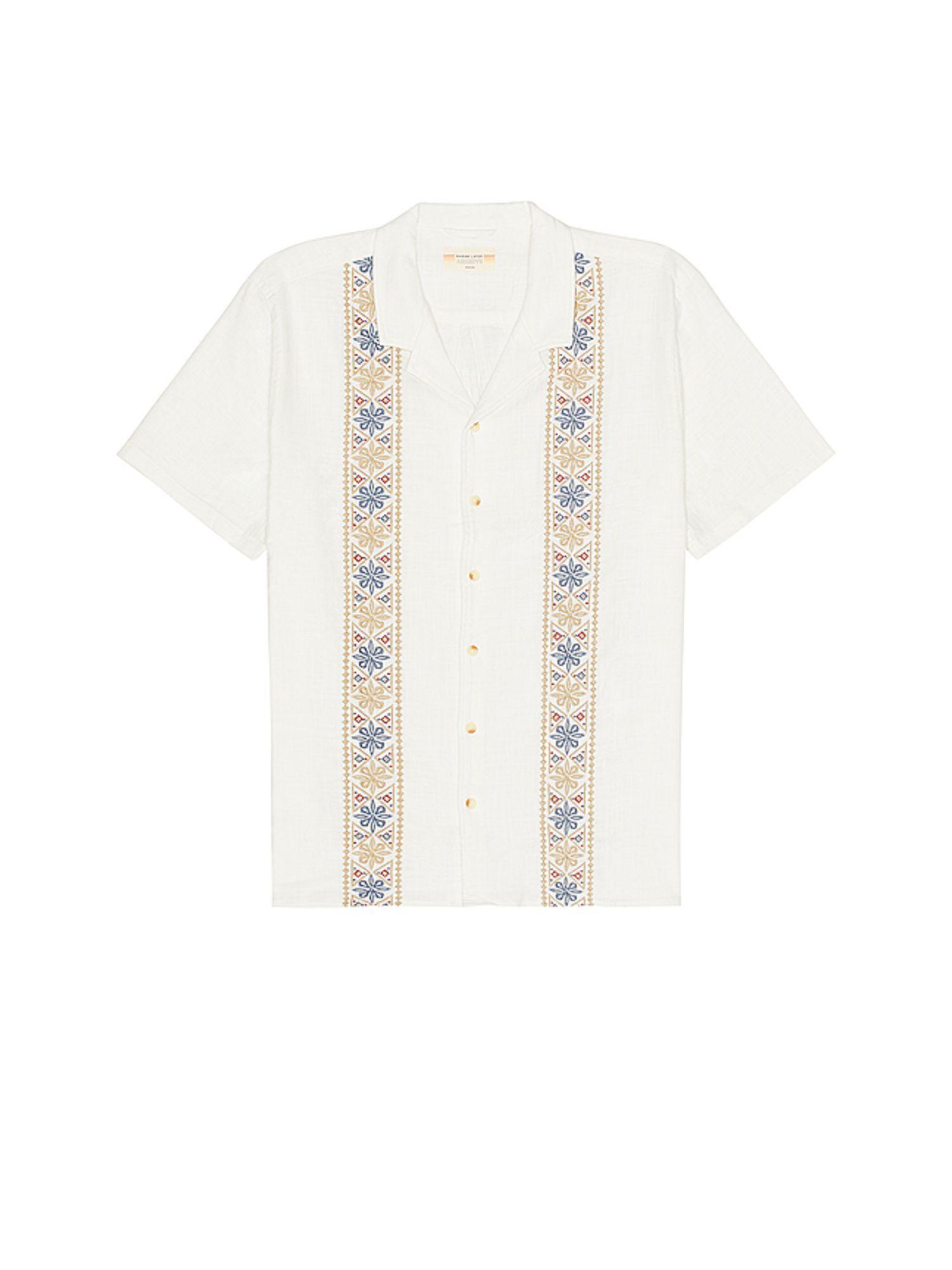 archive embroidered short sleeve shirt