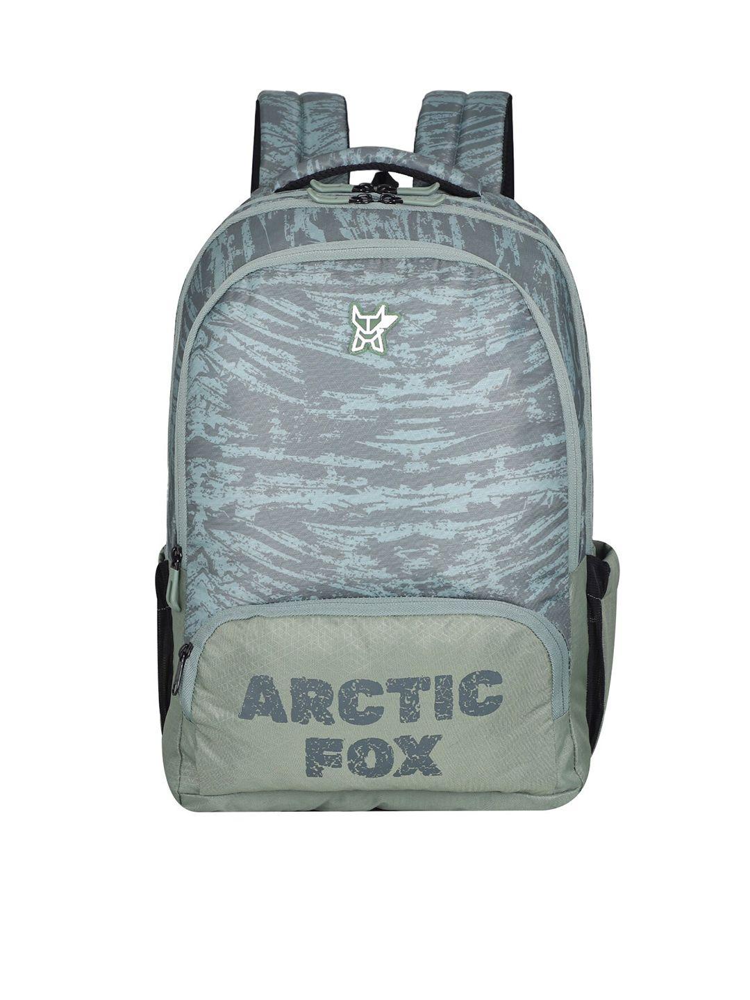 arctic fox printed water resistant laptop bag