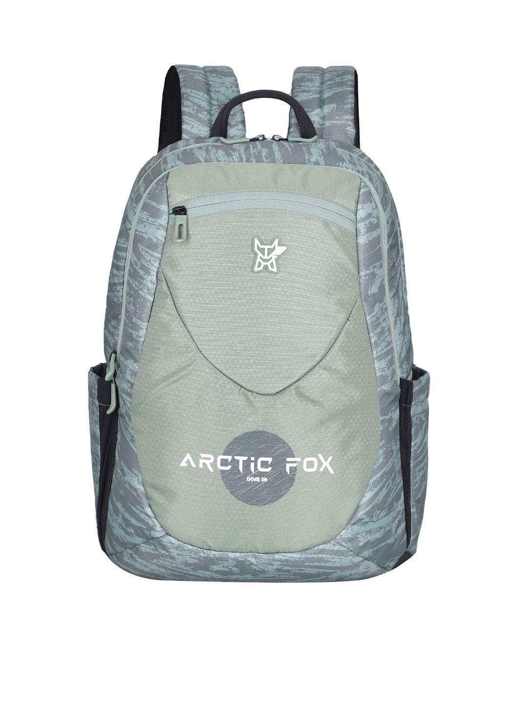 arctic fox printed water resistant laptop bag