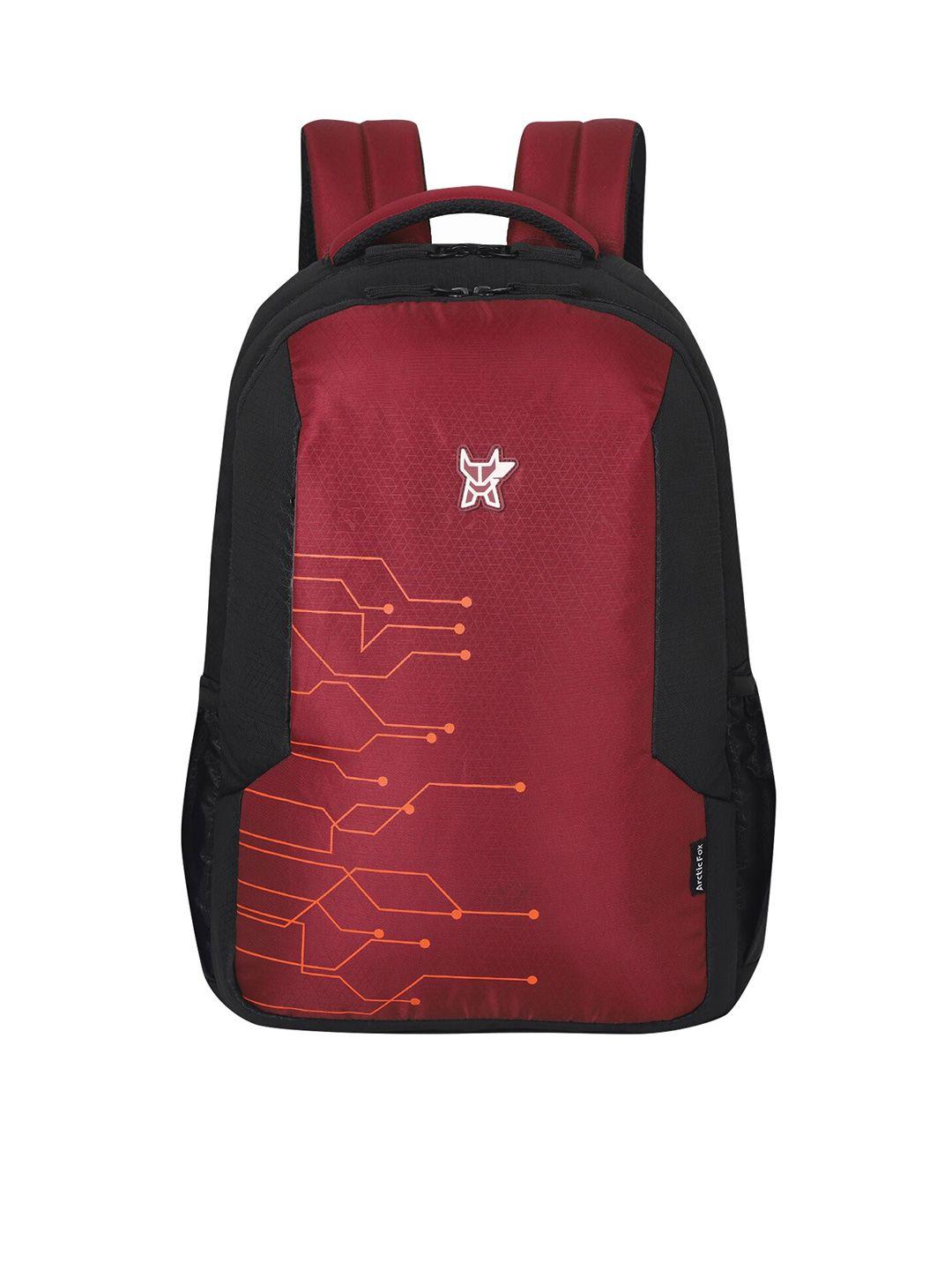 arctic fox printed laptop backpack