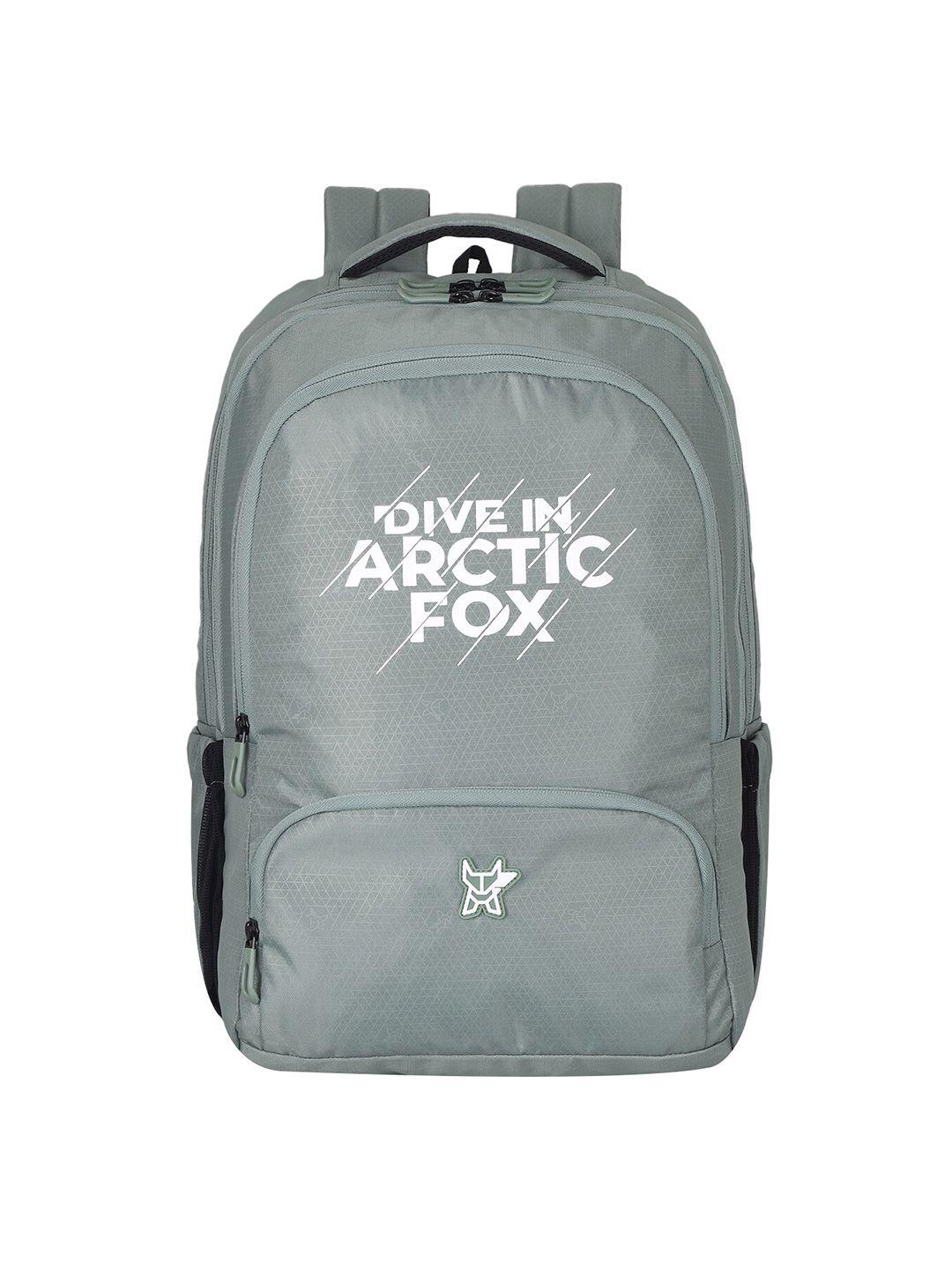 arctic fox printed water resistance laptop bag